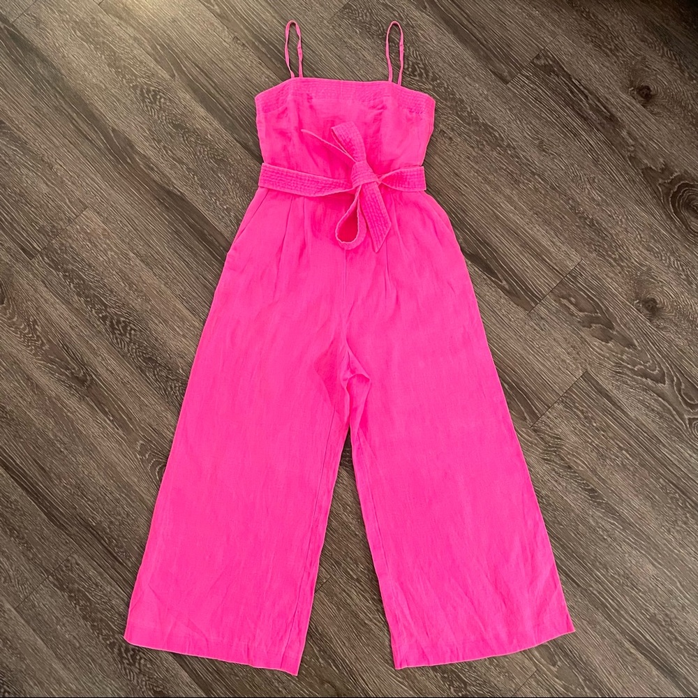 J crew linen jumpsuit